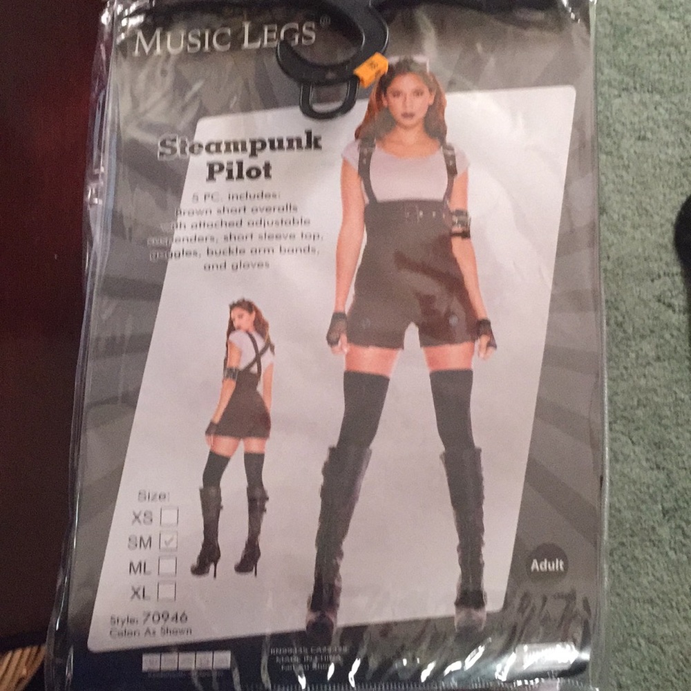 Music Legs Steampunk pilot costume worn once